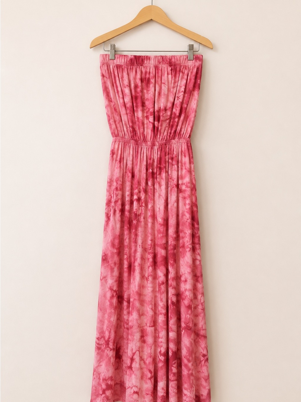 Pink Tye Die tube top dress